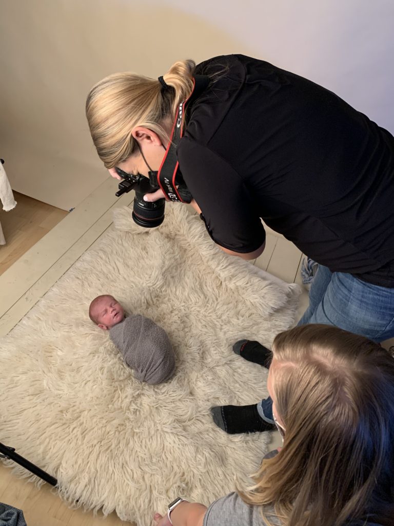 Having a premier newborn photographer sitting right next to you, providing input and support helps boost every new photographer's confidence.