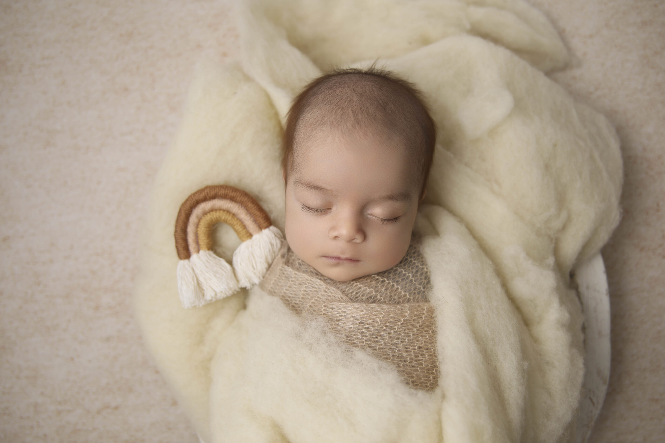 Rainbow baby newborn Candice Swanson Photography