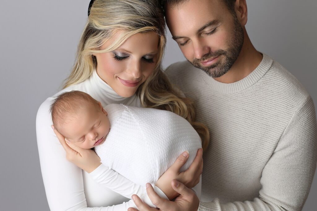 Newborn family image from a Costa Mesa newborn photographer